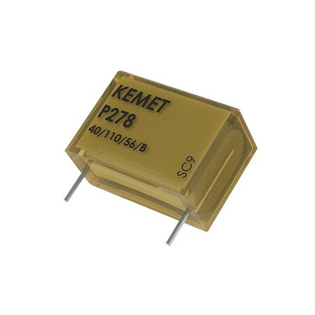 Kemet Paper Capacitor, Paper, 1000V, 20% +Tol, 20% -Tol, 0.1Uf, Through Hole Mount P278SU104M480A